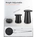 Portable Heavy Duty Collapsible Stool - Adjustable Stool for Camping - Image 2
