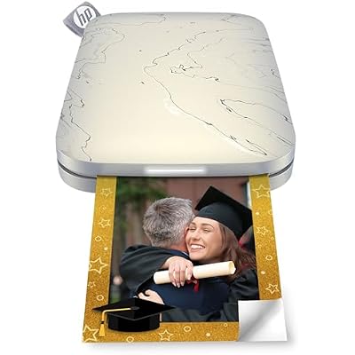 HP Sprocket Select 2.3x3.4 Instant Photo Printer, Print Pictures on Zink Sticky-Backed Paper from Your iOS & Android Device, Portable Printer for Home Use and Travel, Eclipse