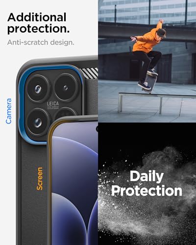 Image of Spigen Rugged Armor | Compatible with Xiaomi 17 Back Cover Case [Flexible] [Air Cushion Protection] | TPU - Matte Black