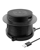 JACEPFY Recessed Desk Wireless...