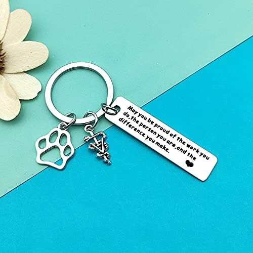 Veterinarian Appreciation Gifts Vet Tech Keyring Thank You Keyring Veterinary Student Graduation Gift Animal Lovers Gift Veterinary Nurse Assistant Keychain Coworker Gifts Thanksgiving Day Gift