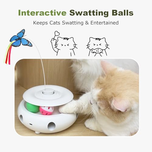 INKZOO 3-in-1 Interactive Cat Toy with Smart Standby — view 4