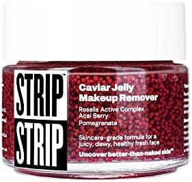 STRIP MAKEUP - Caviar Jelly Makeup Remover - Nourishing cleanser with caviar bubble skincare Prebiotic-enriched Rosaliss Active Complex, Acai berry extract, Pomegranate extract, Vitamins A + C