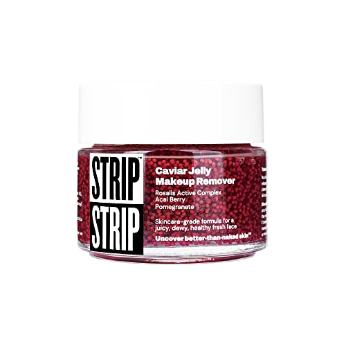 Strip Makeup - Caviar Jelly Makeup Remover - Nourishing Cleanser With Caviar Bubble Skincare Prebiotic-Enriched Rosaliss Active Complex, Acai Berry Extract, Pomegranate Extract, Vitamins A + C #TOP14