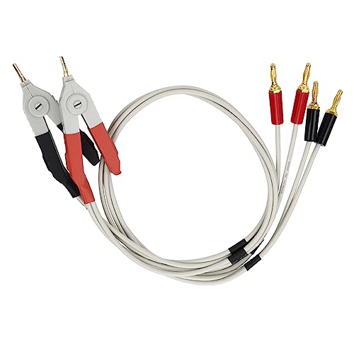 Test électronique à 4 Bornes Pince de Test de Pont Numérique Pince de Test de Faible Résistance Câble de Test Câble de Test de Pont LCR Ponts Roulants