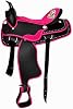 Set de Silla Western Sintética Ligera con Arnés y Protector 10-18 Pulgadas | Set de silla western con arnés y protector a juego, diseñado para montar cómodamente en pony, jóvenes y adultos. 4