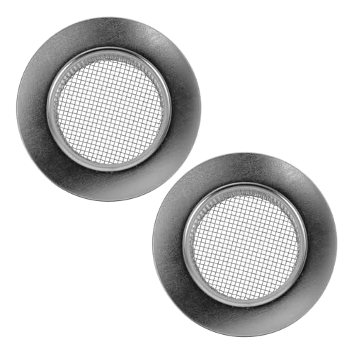 Gatuida 2 Piezas Desagüe de suelo antiobstrucción colador de drenaje del fregadero filtro de fregadero tapón de baño para desagüe de bañera filtro de drenaje de acero inoxidable Plata
