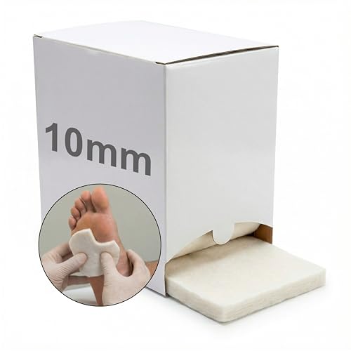 Feutre adhésif pied KMINA 10mm protection plantaire contre la pression de la chaussure