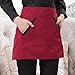 Aosbset Fartuch na talię półfartuch z kieszenią dla kelnerki lub codziennego pieczenia ogrodnictwo gastronomiczne mundury fartuchy szefa kuchni fartuch dla mężczyzn i kobiet