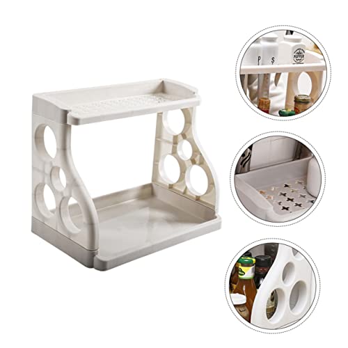 Cabilock 1Pc Tempero Lata Armazenamento Rack Prateleiras De Armazenamento Organizador De Prateleiras