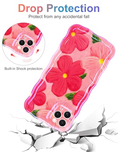 Coque iPhone 11 Pro Max motif fleur rose idéale pour les sorties - 4