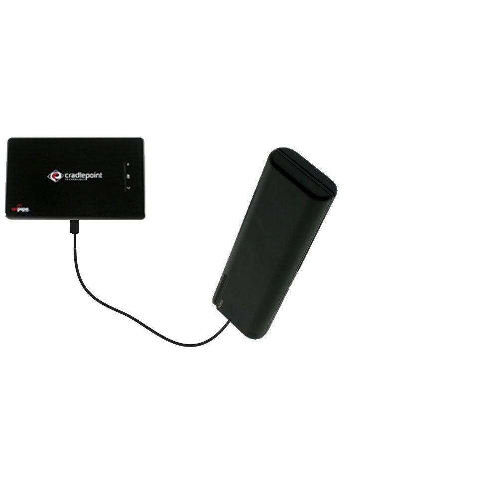 Gomadic Advanced Cradlepoint PHS 300 Compatible AA Battery Pack Charge Kit – Portable Power Built with upgradeable TipExchange Technology
