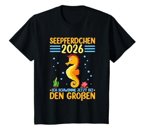 Seepferdchen 2026 Frühschwimmer Abzeichen T-Shirt