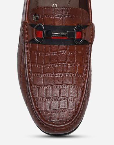 Image of Monte Carlo Mens Solid Slip on Genuine Leather Loafers (201820FW)
