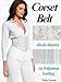 ChiaoLezhee Women's Jacquard Underbust Corset Belt Renaissance Festival Medieval Floral Waist Cincher Fashion Going Out Outfits, Half Lace Up Shapewear Victorian,White,Medium