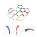 WOONEKY 12Pcs Colorful Silicone Wristbands for Sports and Outdoor Events Durable Bracelets for Music Festivals and Parties Stylish Accessories for All Occasions