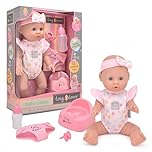 John Adams | Tiny Tears - Baby Classic - 38cm crying and wetting doll: One of the UK's best loved doll brands! | Nurturing Dolls | Ages 18m+