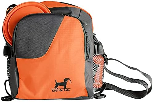 Let's Go Fido Dog Walking Bag Comes with Collapsible Bowl, Converts to Cross Body Bag or Waist Pack. Perfect for Travel, Dog Parks,…