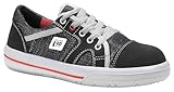 ELTEN Damen-Sicherheitshalbschuh Sensation Lady Low ESD S1, Damen, Leder/Textil, Stahlkappe, leicht, klassisch, Grau 39, Grau
