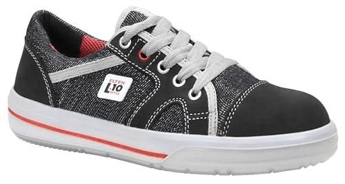 ELTEN Damen-Sicherheitshalbschuh Sensation Lady Low ESD S1, Damen, Leder/Textil, Stahlkappe, leicht, klassisch, Grau 39, Grau