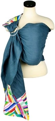Snuggy Baby Linen Banded Ring Sling Baby Carrier (Prism)