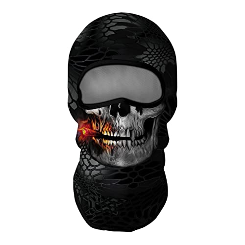 Image of Skull Full ski Mask, 3D Balaclava, UV Sun Protection,Motorcycle /Ski /Scarf /Cycling /Fishing for Men
