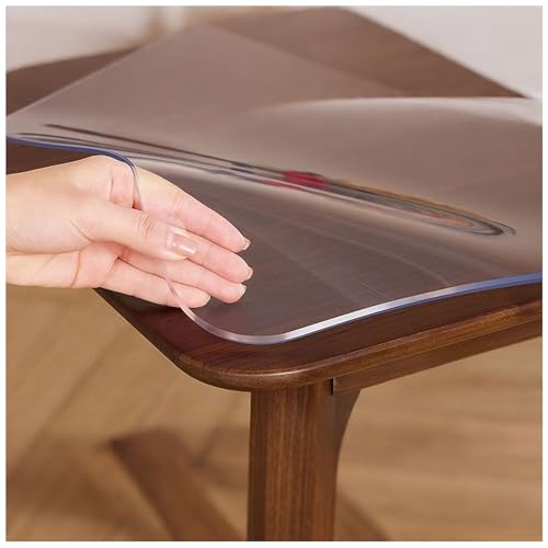Protection de table imperméable TPU transparent haut de gamme 60 x 198 cm