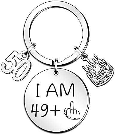 WTOPP 13th 16th 18th 21st 30th 40th 50th 60th 70th Birthday Gifts for Women Men Birthday Keychain for Friendship Jewellery Gift Friend Gifts Funny Birthday Keyring Gifts (16)