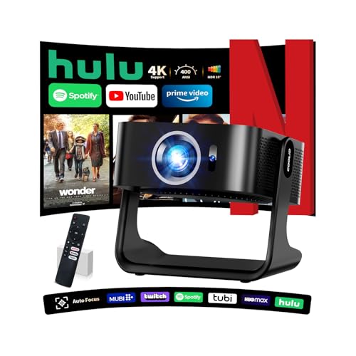 [Licence Netflix, 4k 1080P] Projecteur Portable Compatible WiFi 6 Et Bluetooth 5.4, Capable...