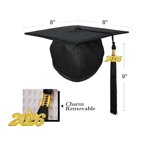 Image of Shiny Preschool Kindergarten Graduation Cap Gown Set for Kids With 2026 2025 Tassel Charm