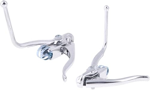 Miniatura 6 de SM SunniMix 1 Par Palancas De Carretera Bicicleta Doble Control Frenos De Manos - Plata