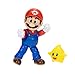 The Super Mario Galaxy Movie 5” Action Figures Series 1 – Mario Figure with Yellow Glow-in-The Dark Luma Star Accessory - Premium Details 22 Points of Articulation