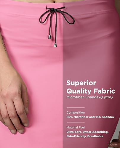Image of ZORNITSA Cotton Lycra Saree Shapewear Petticoat for Women, Stretchable Saree Shaper Petticoat Inskirt, Shape wear Dress for Saree, Skirts