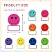 Whaline 135Pcs Rainbow Smile Face Name Tag Sticker Back to School Nameplate Decals 9 Designs Happy Face Bright Colors Desk Labels for Classroom Bulletin Board Office Wall Decor