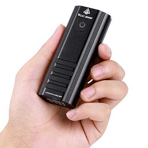 Andoer Lanterna com luz de ciclismo USB recarregável MTB bicicleta luzes dianteiras lâmpada farol de