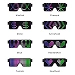 LED Glasses: Light Up Sunglasses with Long-Life Battery, Neon, 11 Patterns - Image 4