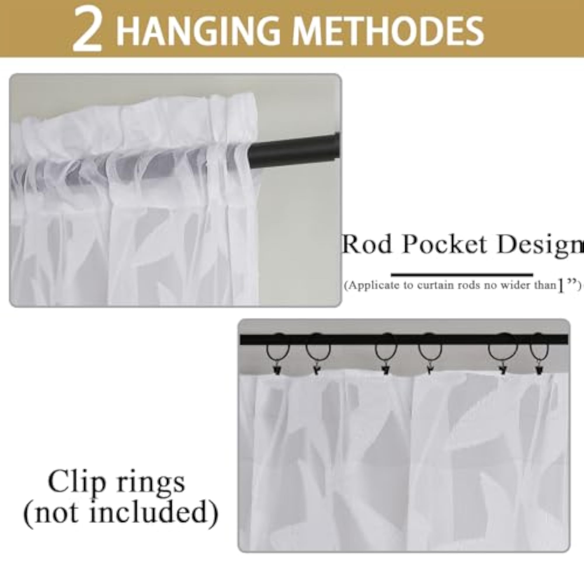 White Sheer Curtains for Living Room