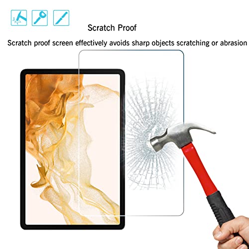 Ailun Screen Protector For Galaxy Tab S8 / Galaxy Tab S7, 11 Inch 2Pack Tempered Glass 9H Hardness 2.5D Edge Ultra Clear Anti Scratch Case Friendly #TOP2