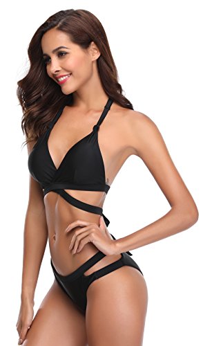 SHEKINI-Damen-Bikini-Set-Niedriger-Kragen-Cutout-Verstellbar-Bikinioberteil-Sexy-Zweiteiliger-Badeanzugmit-Niedrige-Taille-Triangel-Bikinihose