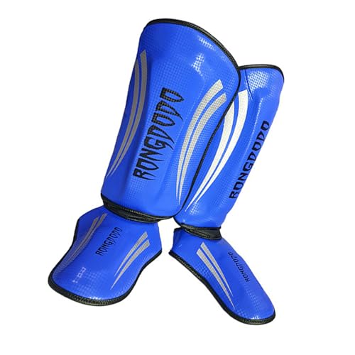 Espinilleras de artes marciales para piernas y pies, equipo profesional de taekwondo para entrenamiento de kickboxing y sparring