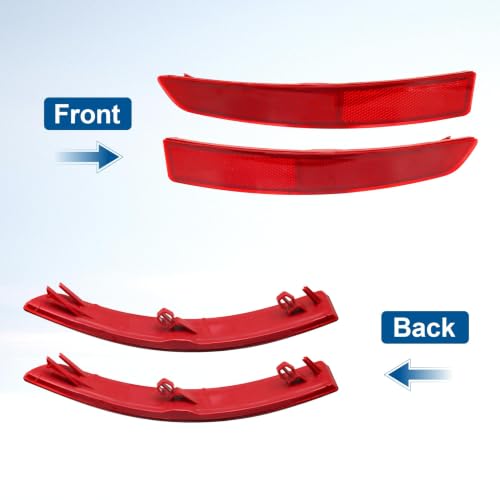 Panwarmoll 2 Rear Bumper Reflector Left & Right Side Set 5C6945105B Fit for VW Jetta 2015-2018 Replace # VW1184104 5C6945106B VW1185104 by Panwarmoll - Image 7
