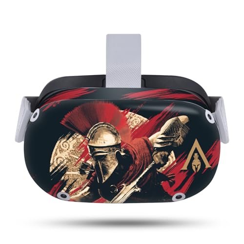 Head Case Designs Officially Licensed Assassin's Creed Alexios with Spear Odyssey Artwork Vinyl Sticker Skin Decal Cover Compatible with Meta Quest 2