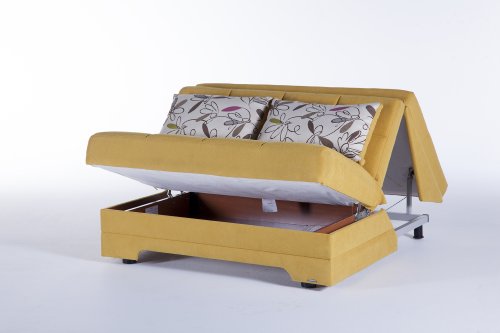 Istikbal - Twist Love Seat Sleeper - Optimum Yellow - Full Sleeper #TOP2
