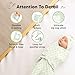 KeaBabies 3-Pack Organic Swaddles for Newborns Girls, Boys with Hats - Soft Cotton Baby Sleep Sacks 0-3 Months, Breathable Baby Hats and Swaddles 0-3 Months, Newborn Essentials Must Haves (Leafy)