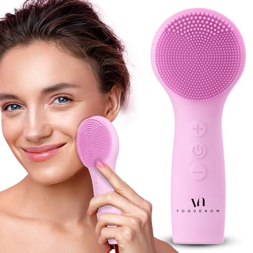 Masseur visage raffermissant et brosse nettoyante rechargeable pour gommage anti-imperfections