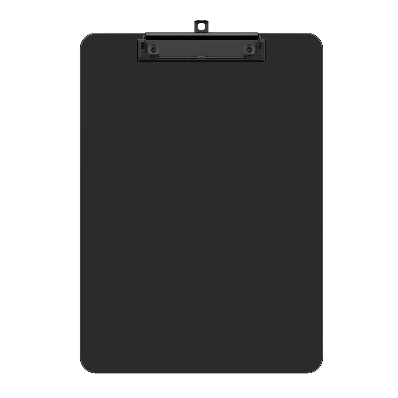 Zoenley Plastic Clipboard, Black 8.5 x 11'' Clip Board