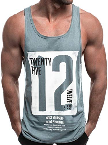 WAZZAP Camiseta Tirantes Hombre Gym Fitness Deportivo Gimnasio Tank Top Sin Mangas T-Shirt