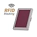 EASTNIGHTS RFID Credit Card Holder Metal Credit Card Case Wallet Business Card Holder for Women Men purple