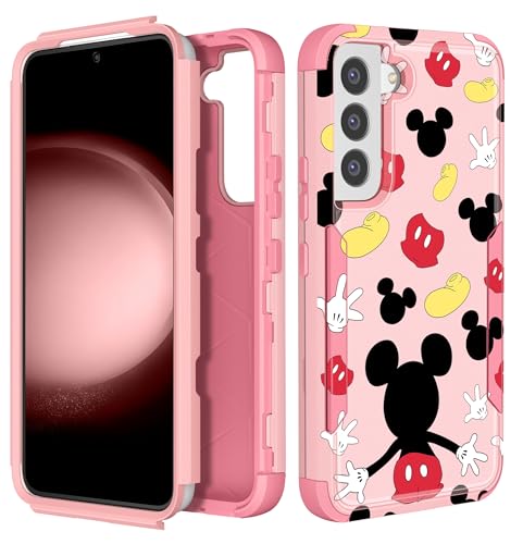 Lupct for Samsung Galaxy S21 6.2" Heavy Duty Phone Case for Boys Kids Girls Cute Cartoon Cool Hard Triple Layers Rugged Military Full Body Cover Drop Protective Cases for Galaxy S 21 Miqi