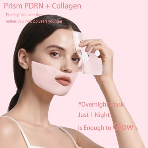 ONMYLOVIN 5 Pack Salmon DNA PDRN Pink Collagen Gel Face Mask, Overnight Hydrogel Real Deep Mask Korean Skincare - Enhancing Recovery for All Skin Types and Radiance Boost, elasticity, hydrating, firming